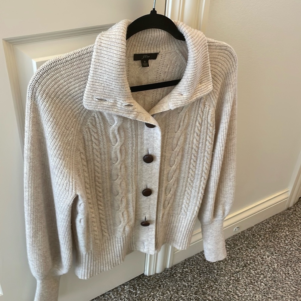 Jcrew Cable Cardigan